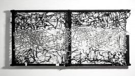 2023
Holzrahmen, Textilgarn, Draht
200 x 160 cm